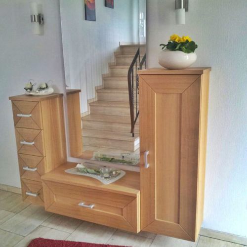 Garderobe Eiche massiv