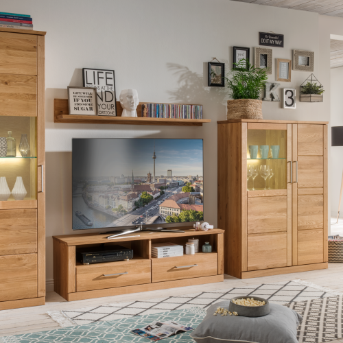 Ambiente Kernbuche Wohnwand