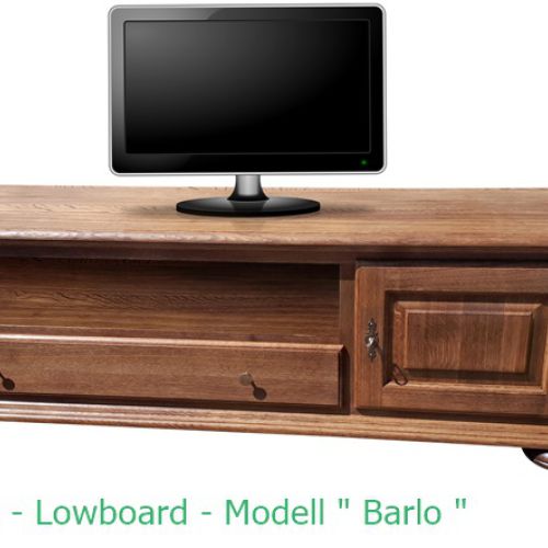 TV Schrank Eiche Massiv Rustikal