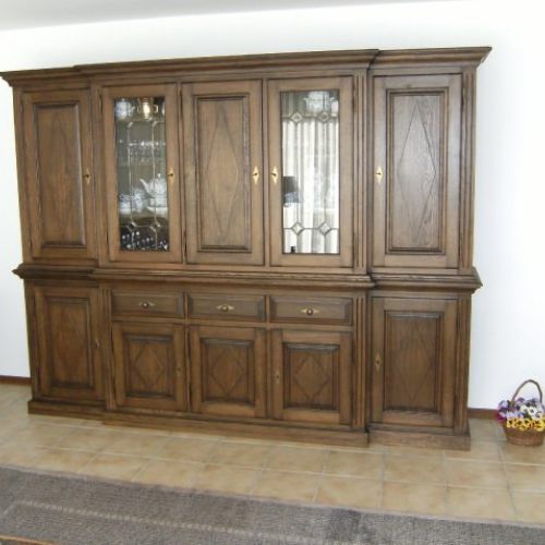 Wohnschrank Eiche massiv