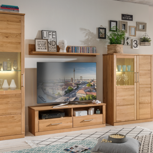 Ambiente Kernbuche Wohnwand