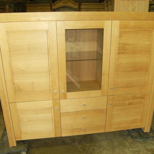 Asteiche geölt Vitrine