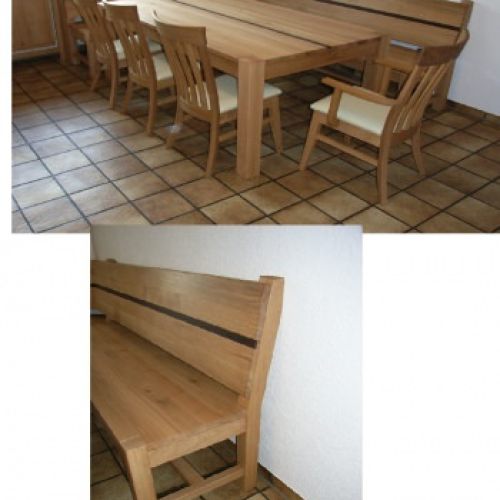 Eckbank: Rücken mit Wengestreifen