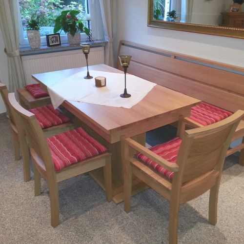 Eiche massiv Sitzbank