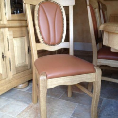 Eichenstuhl "Vreden", Massiv, Rustikal