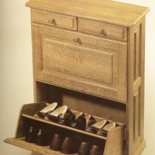 Schuhschrank eiche rustikal