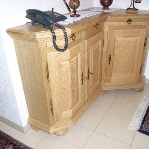 Eckschrank Eiche rustikal
