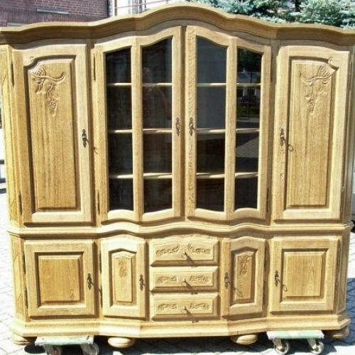 Wohnschrank "Borkum" Eiche massiv