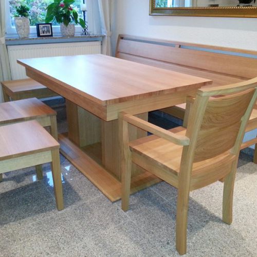 Sitzbank Eiche natur versiegelt