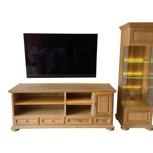 TV Kombination Eiche Rustikal