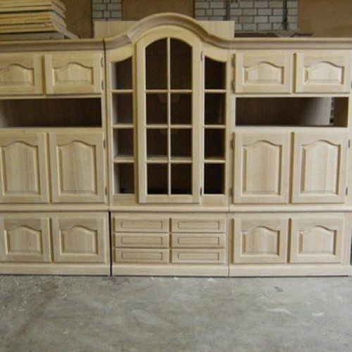 Wohnwand Schrankwand Eiche rustikal