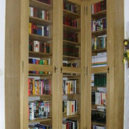 Bücherwand Eiche rustikal