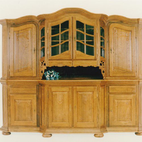 Eiche massiv Vitrine