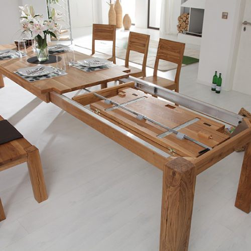 Eiche Massiv Esstisch ausziehbar