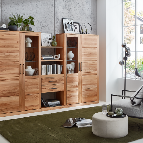 Ambiente Kernbuche Wohnwand