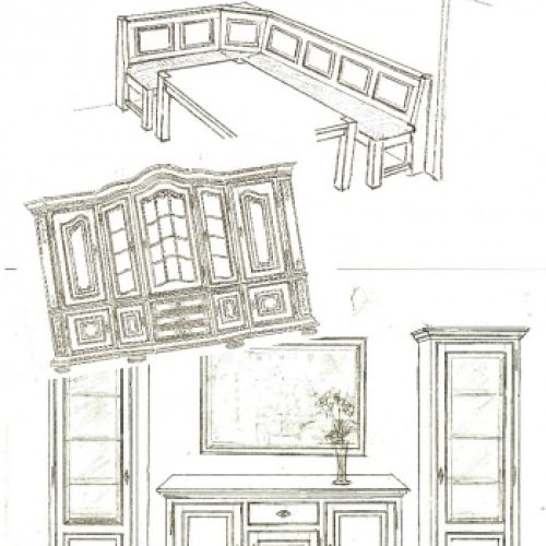 Möbel Zeichnung / Skizze