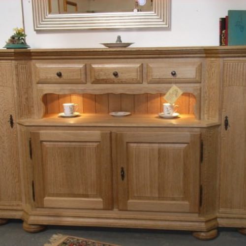 Sideboard Rhede Eiche rustikal massiv, gelaugt und gewachst