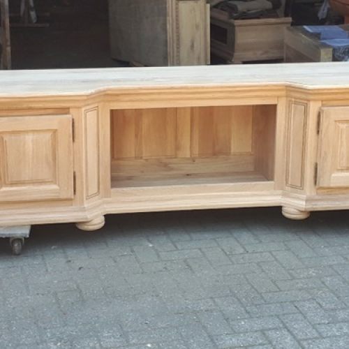 Moderne Eichenmöbel - Highboard Wildeiche Massiv Natur geölt