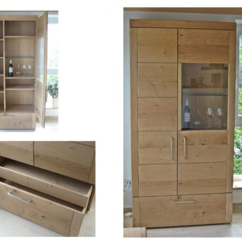 Vitrine Asteiche ge&ouml;lt