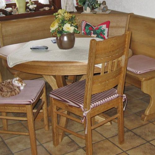 Eckbank Eiche rustikal P43, Eiche massiv