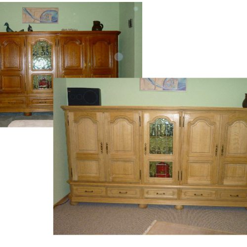 Eichenmöbel aufhellen