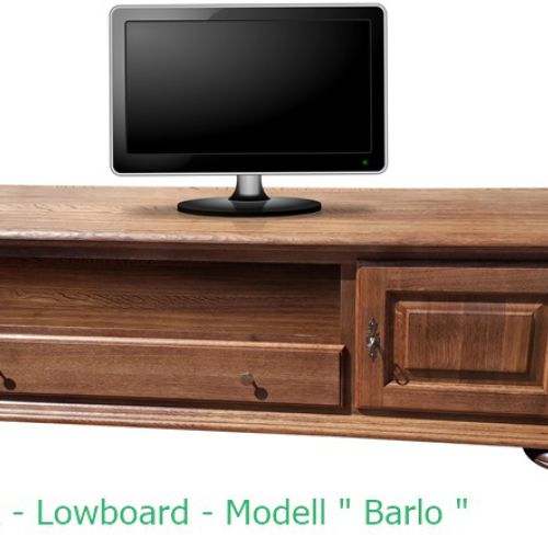 TV Schrank Eiche Massiv Rustikal