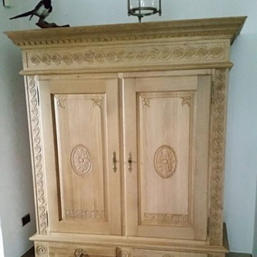 Garderobenschrank "Rheine" eiche massiv gelaugt und gewachst